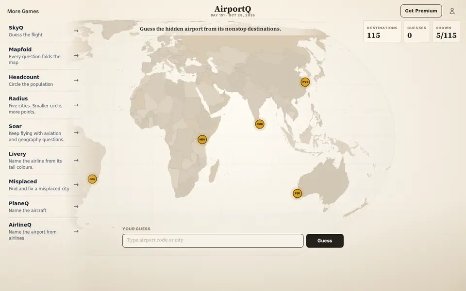 Screenshot of AirportQ