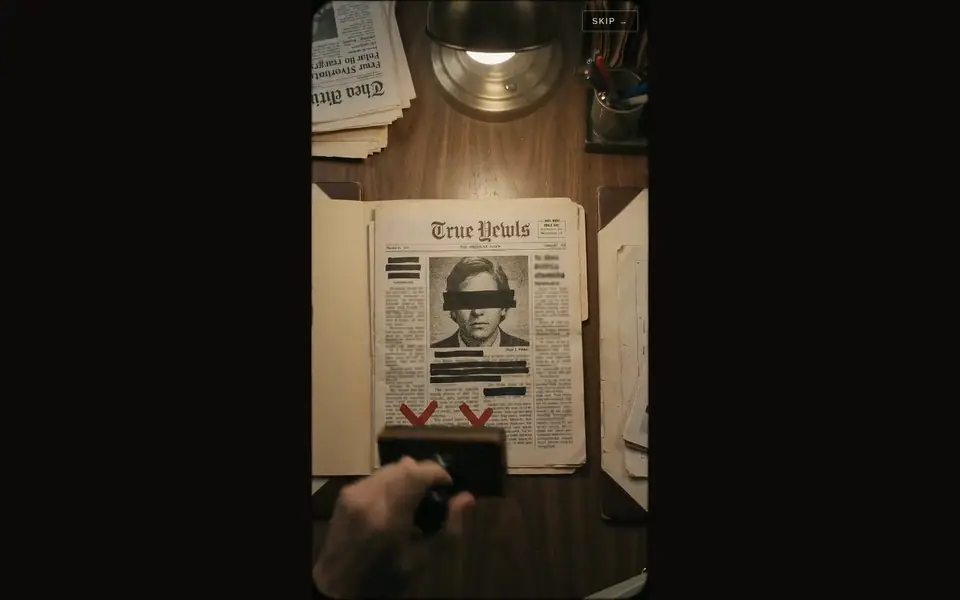 Screenshot of Allegedly