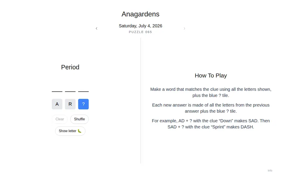 Screenshot of Anagardens