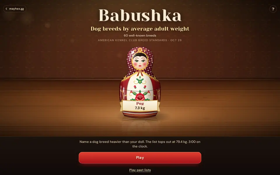 Screenshot of Babushka