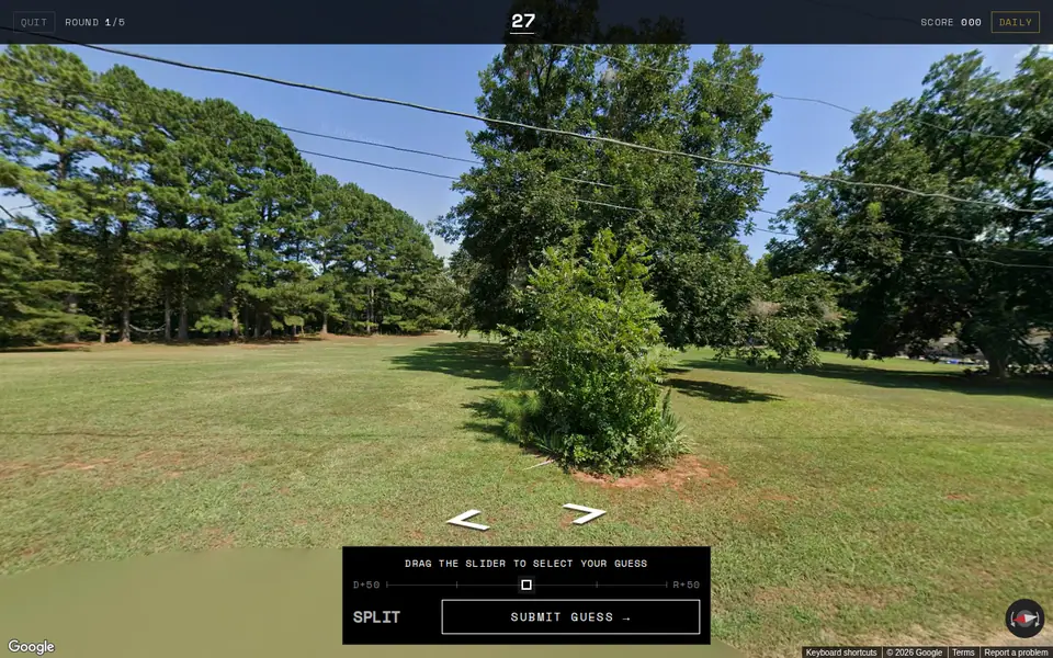 Screenshot of BallotGuessr