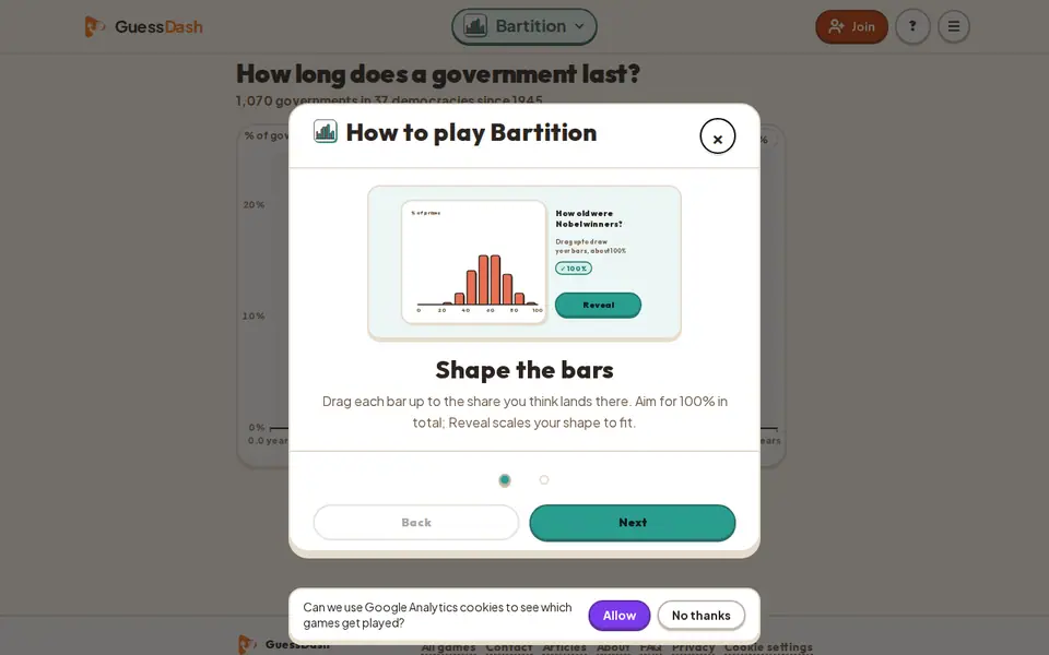 Screenshot of Bartition