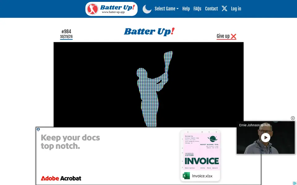 Screenshot of Batter Up