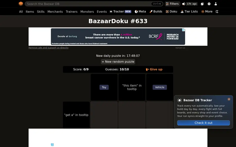 Screenshot of Bazaar Doku