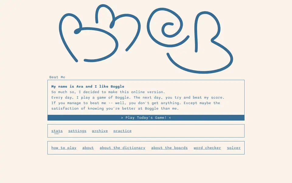 Screenshot of Beat Me At Boggle