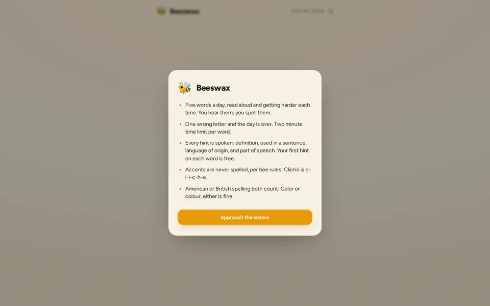Screenshot of Beeswax