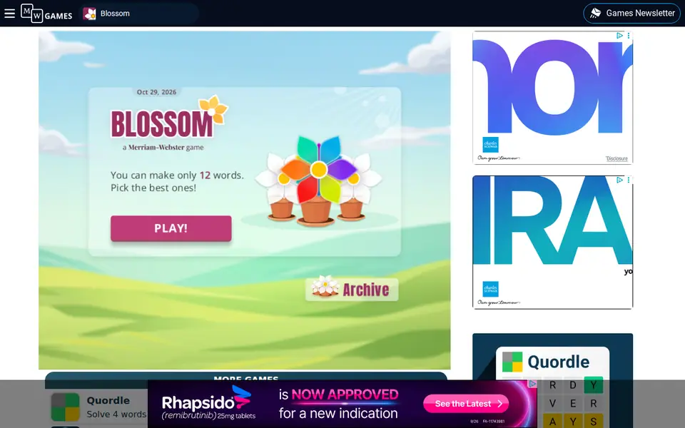 Screenshot of Blossom
