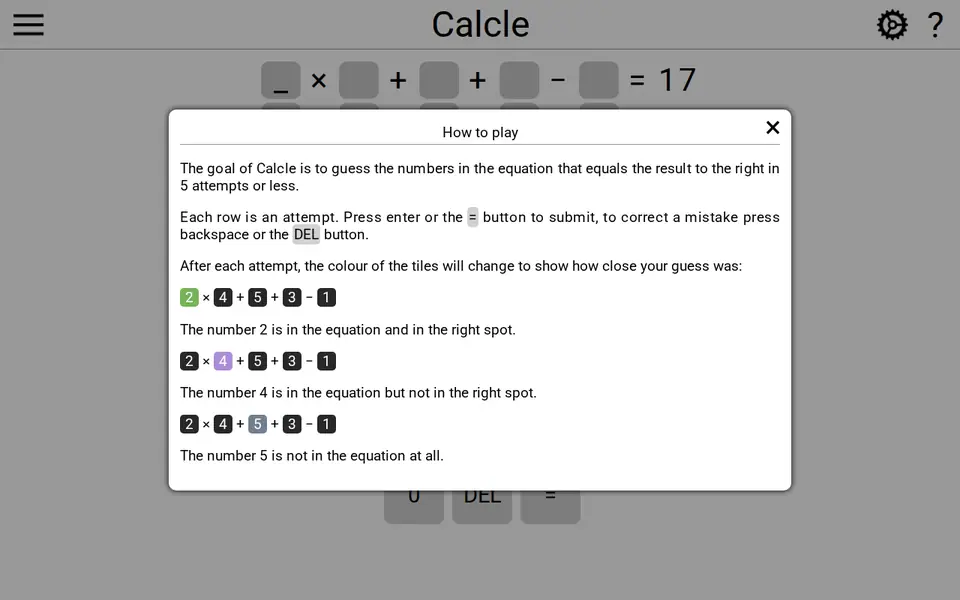 Screenshot of Calcle