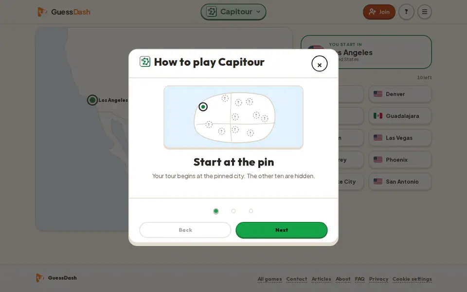 Screenshot of Capitour
