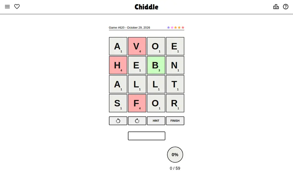 Screenshot of Chiddle