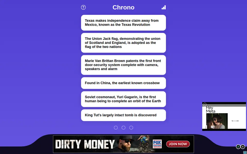 Screenshot of Chrono