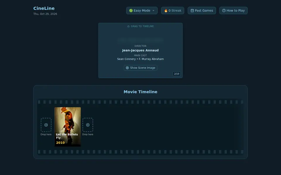 Screenshot of CineLine