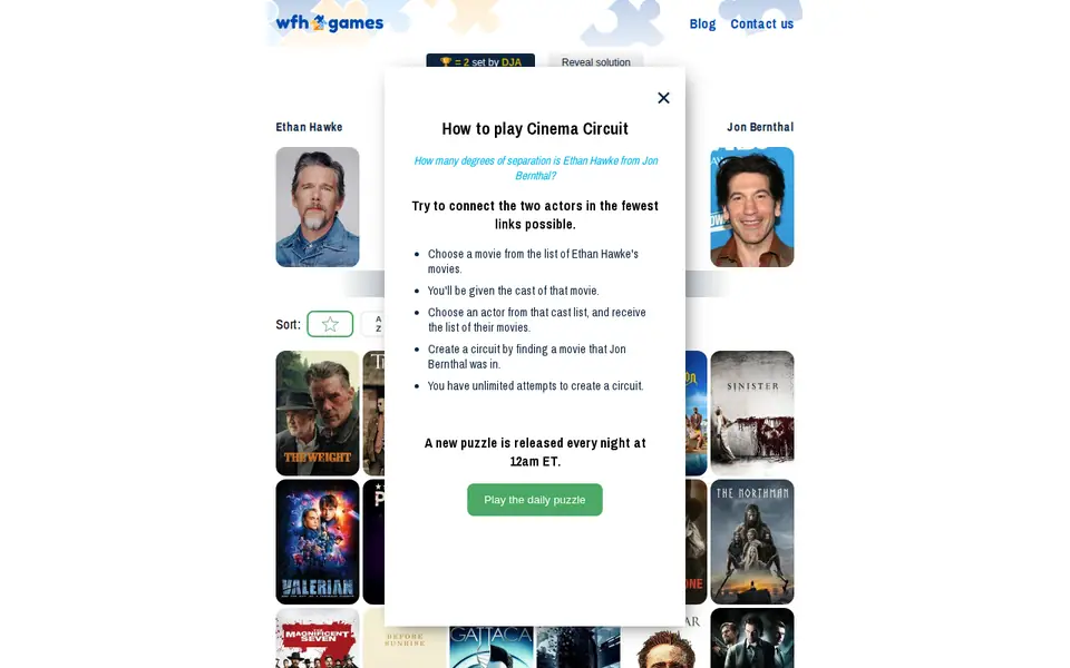Screenshot of Cinema Circuit