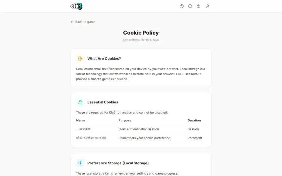 Screenshot of Clu3