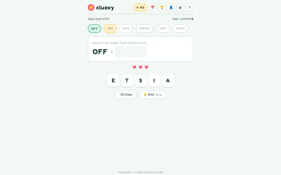 Screenshot of Cluexy