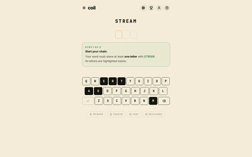 Screenshot of Coil