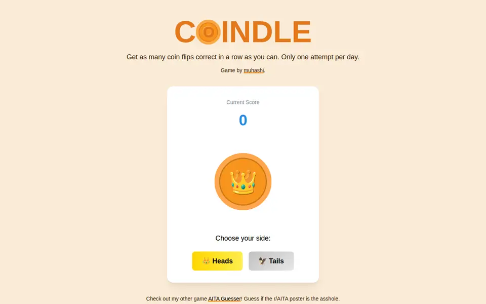 Screenshot of Coindle