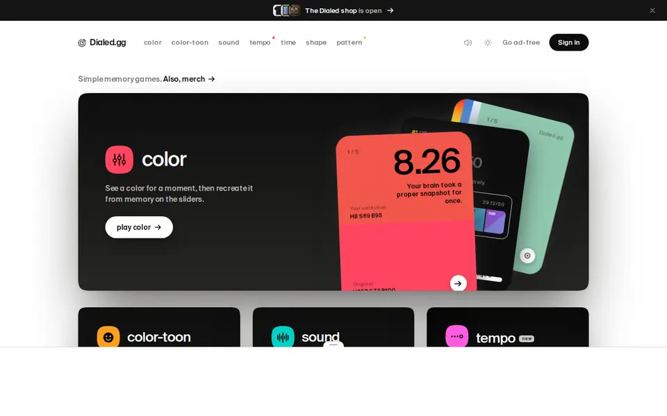Screenshot of Color
