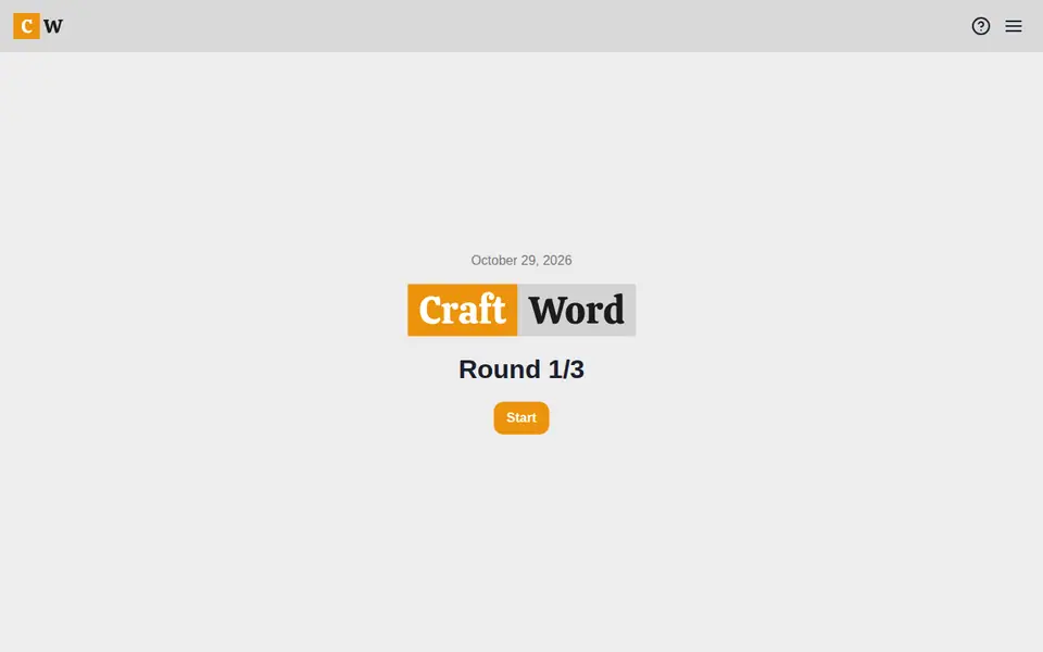 Screenshot of CraftWord