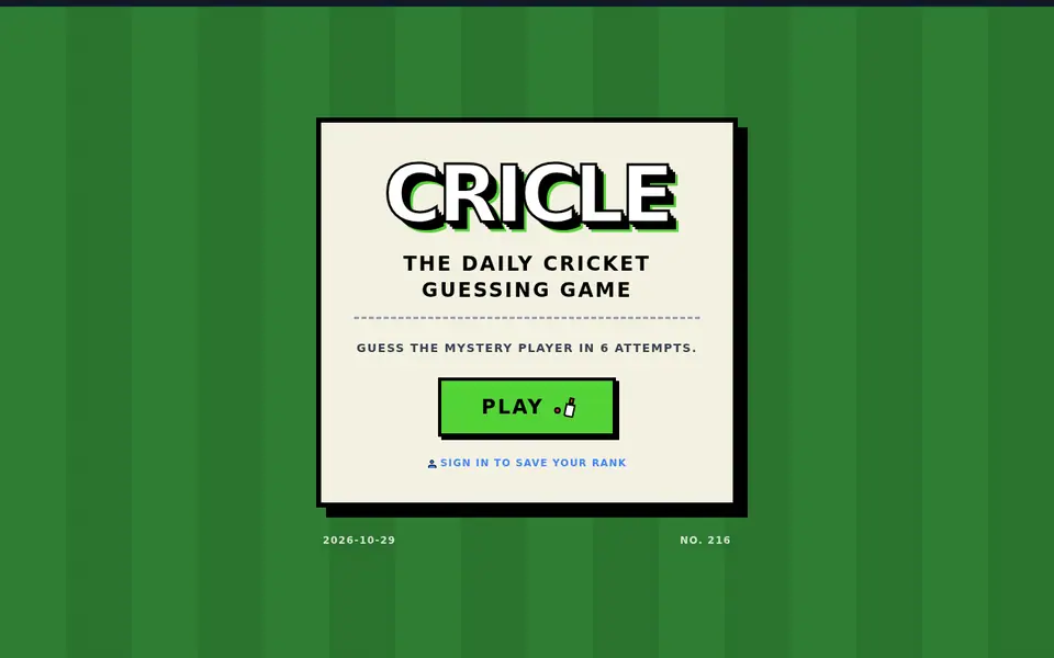 Screenshot of Cricle