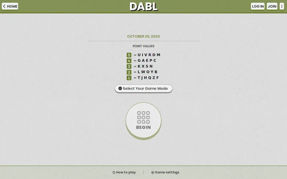 Screenshot of DABL