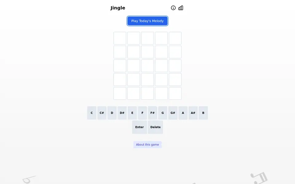 Screenshot of Daily Jingle