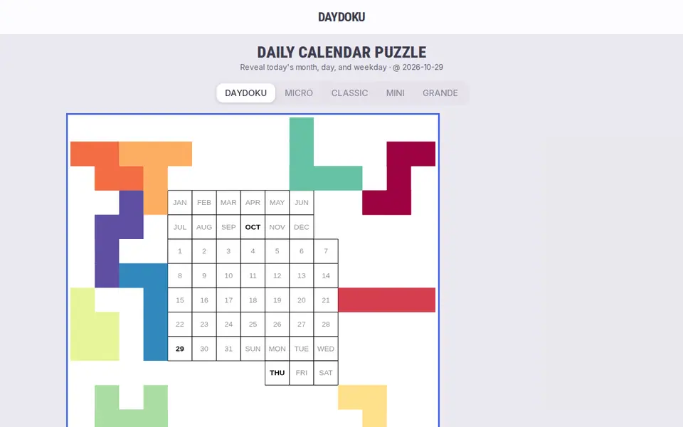 Screenshot of Daydoku