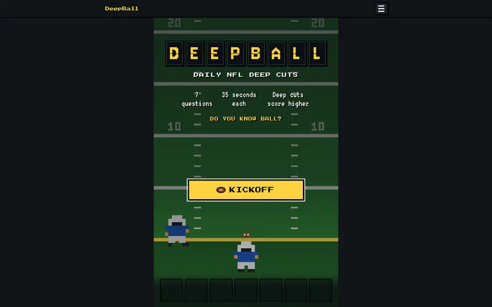 Screenshot of DeepBall
