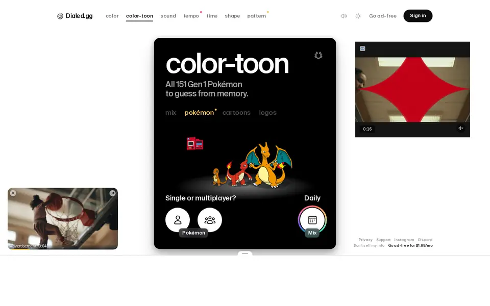 Screenshot of Dialed - Color Toon