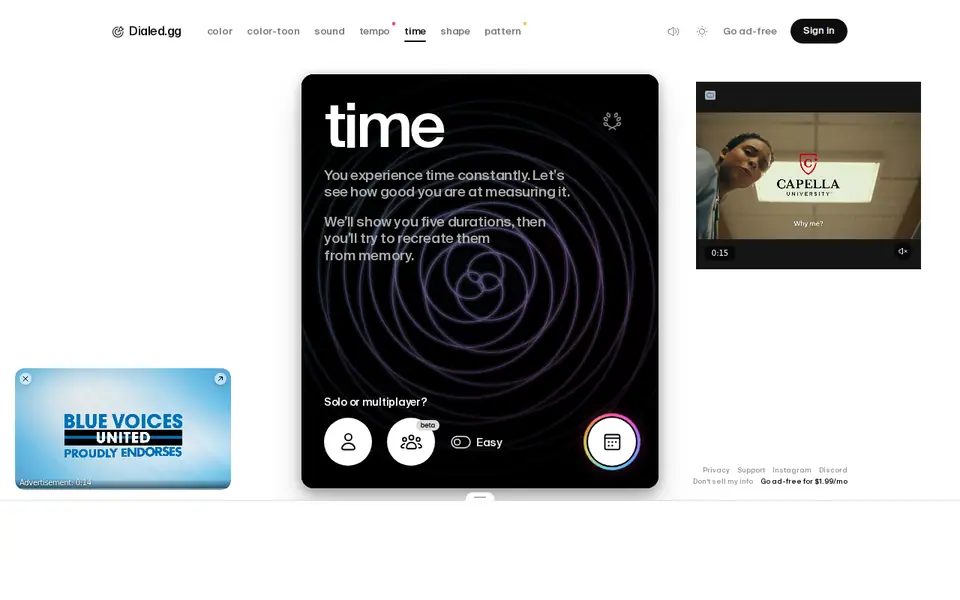 Screenshot of Dialed - Time Game