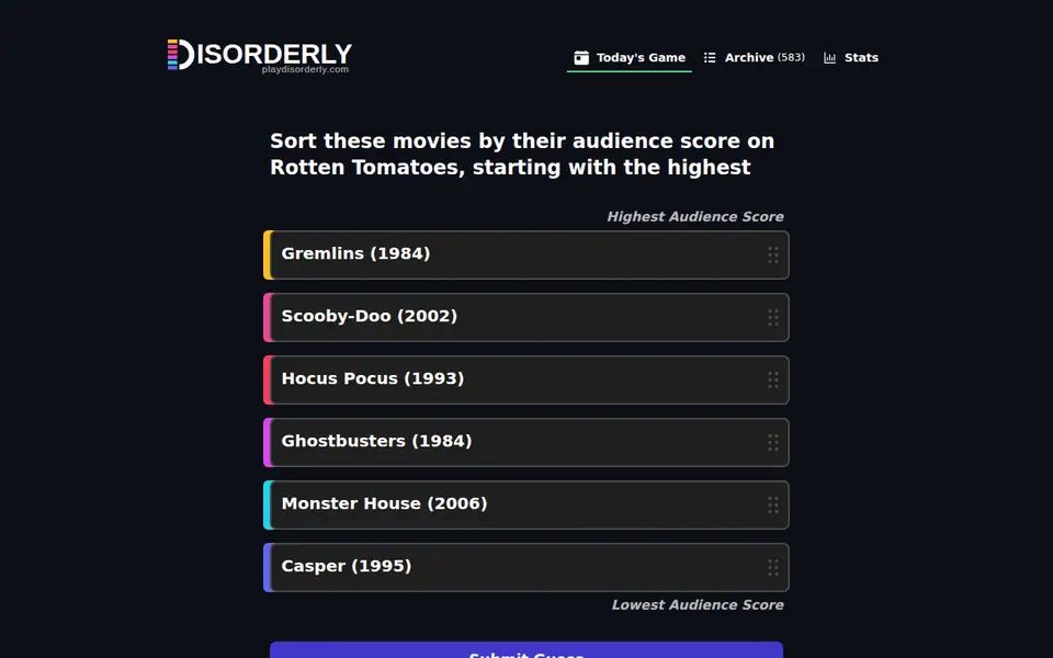 Screenshot of Disorderly