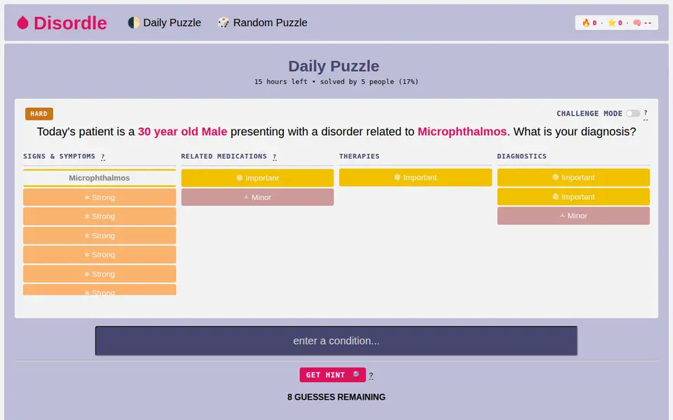 Screenshot of Disordle