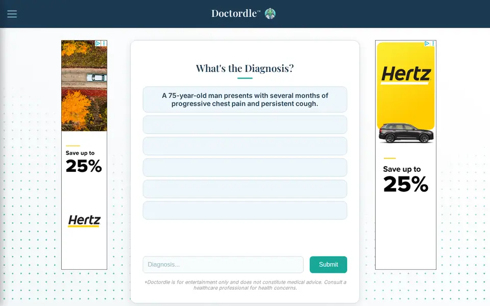 Screenshot of Doctordle