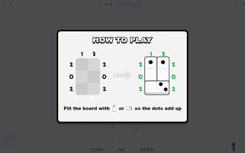 Screenshot of Domino Fit