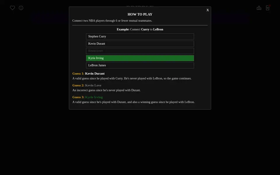 Screenshot of Dribble