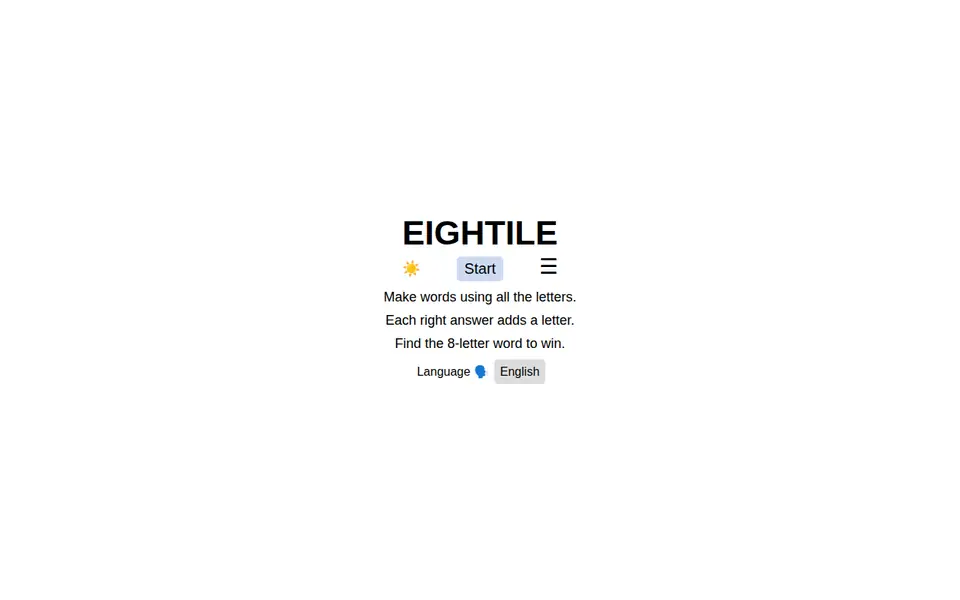 Screenshot of Eightile