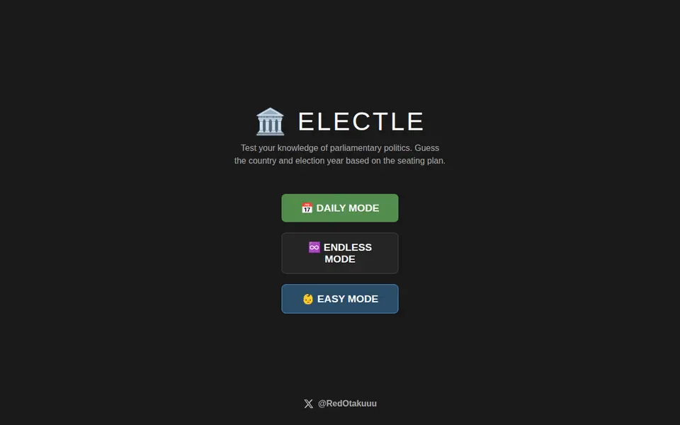 Screenshot of Electle