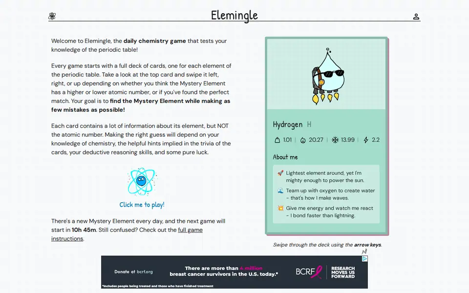 Screenshot of Elemingle