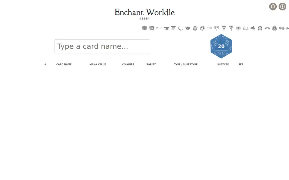 Screenshot of Enchant Worldle