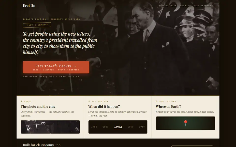 Screenshot of EraPin