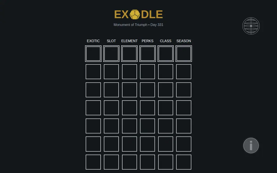 Screenshot of Exodle
