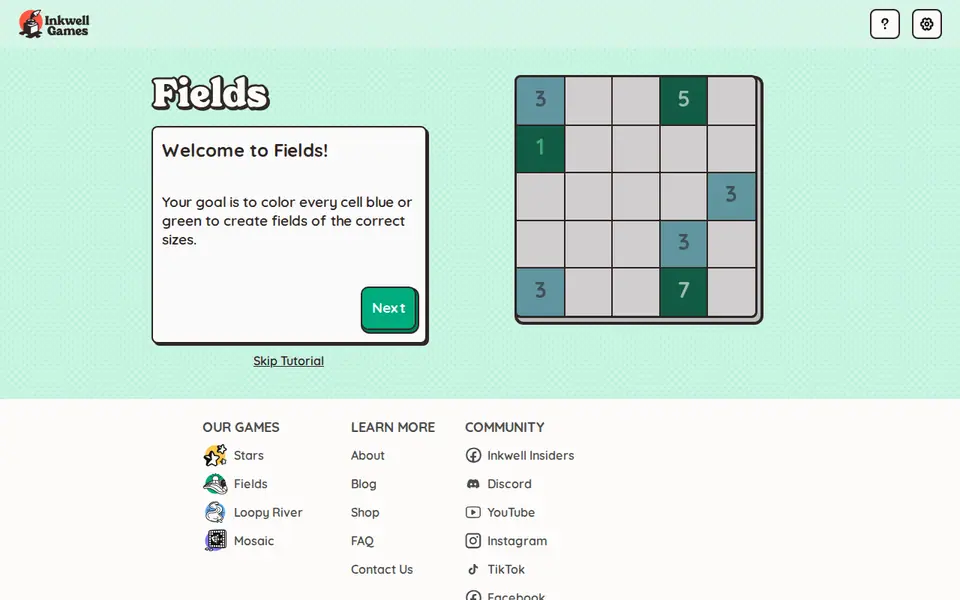Screenshot of Fields