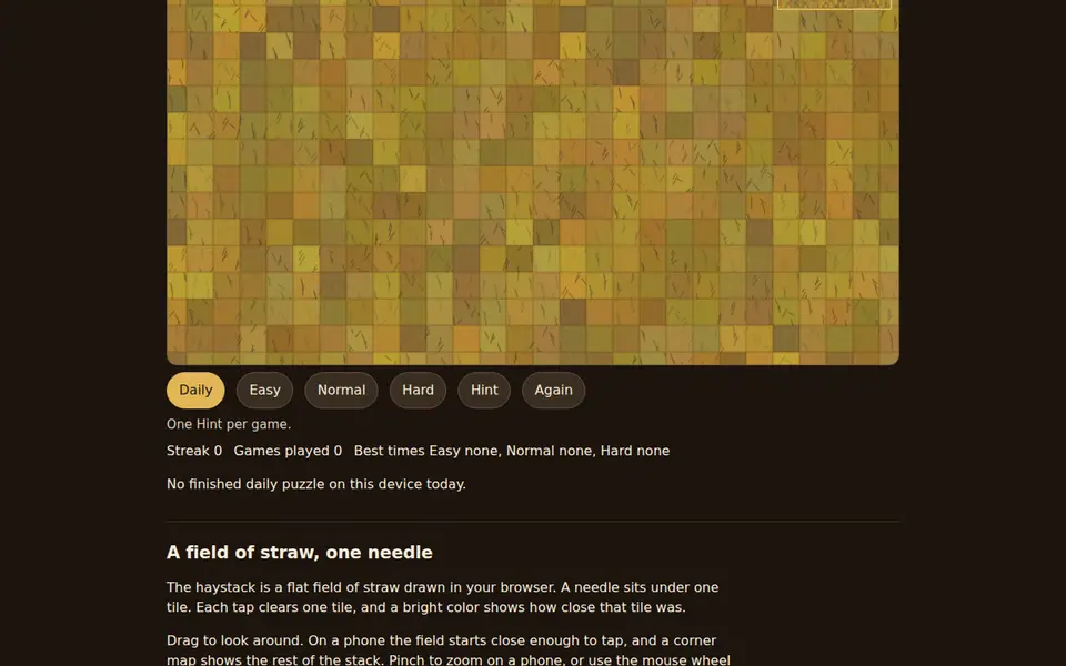 Screenshot of Find The Needle