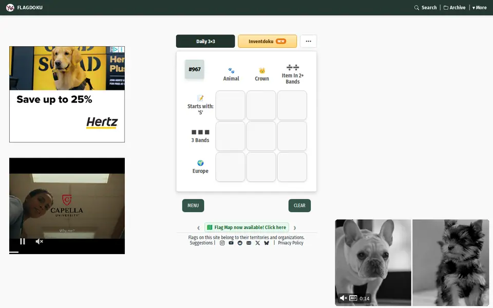 Screenshot of Flagdoku