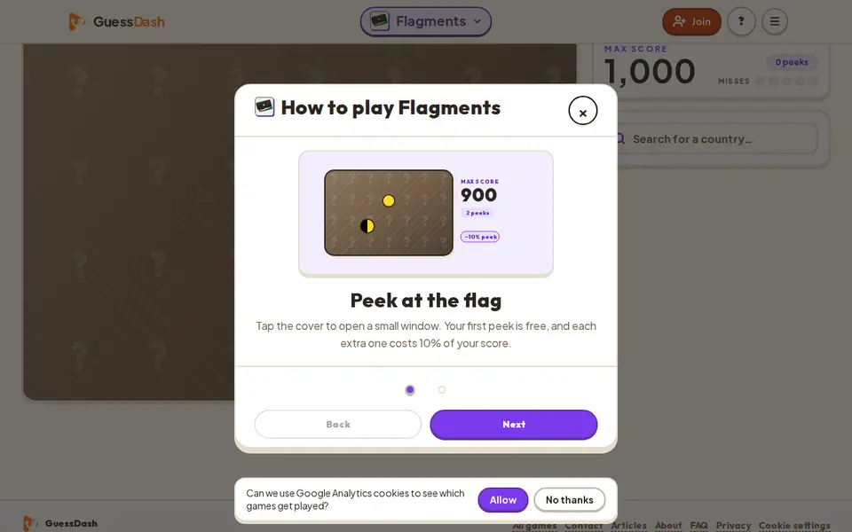 Screenshot of Flagments
