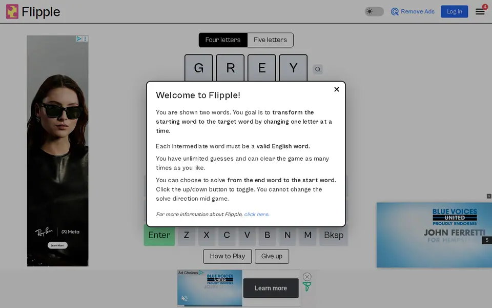 Screenshot of Flipple
