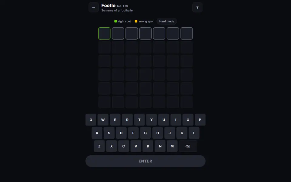 Screenshot of Footle