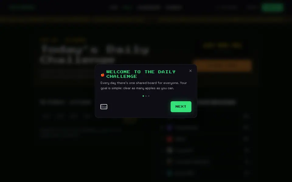 Screenshot of Fruitarena Daily