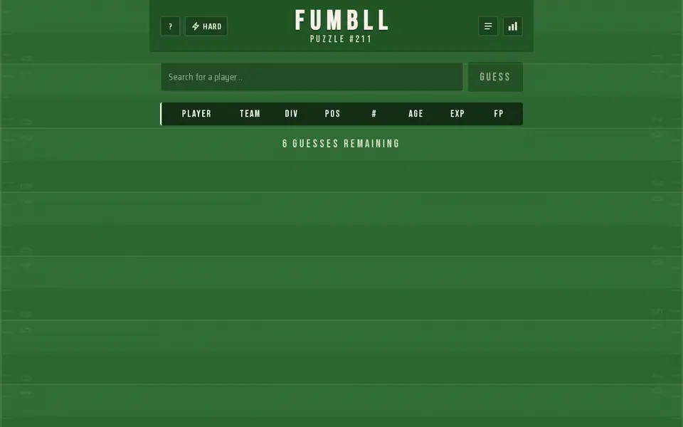 Screenshot of Fumbll