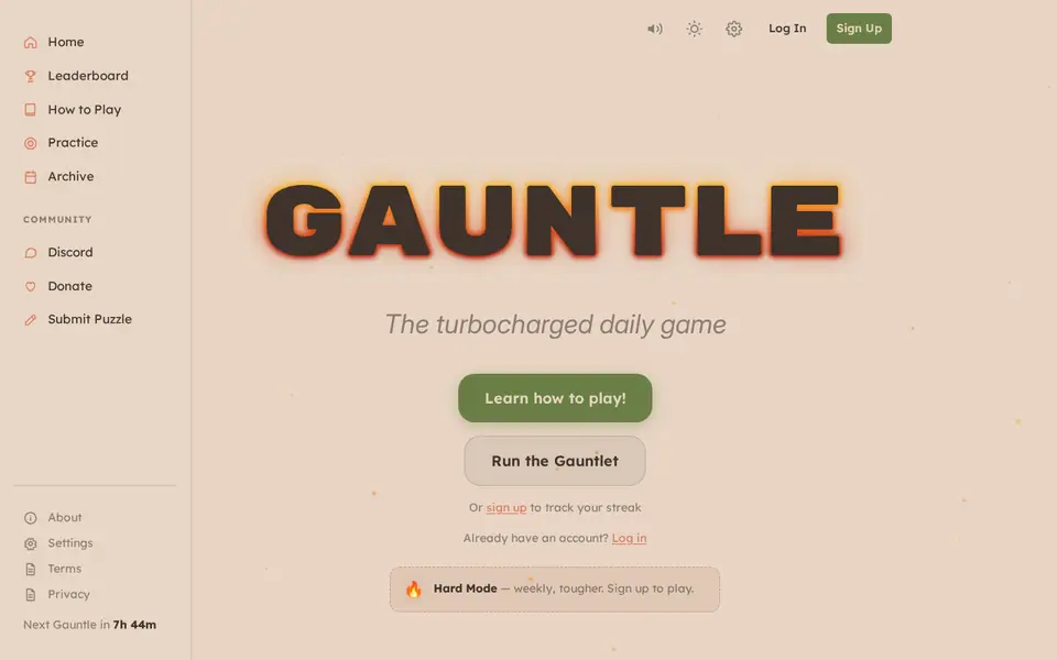 Screenshot of Gauntle
